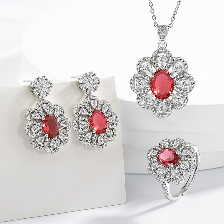 Neia Studio Bridal Necklace &amp; Earrings Jewelry Set
