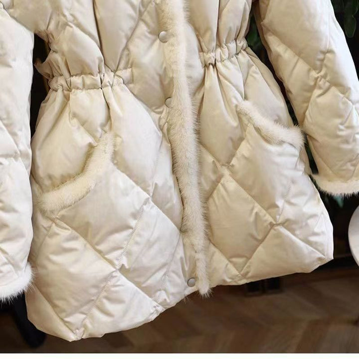 Neia Studio Thickened Cinched Warm Cotton Coat Women