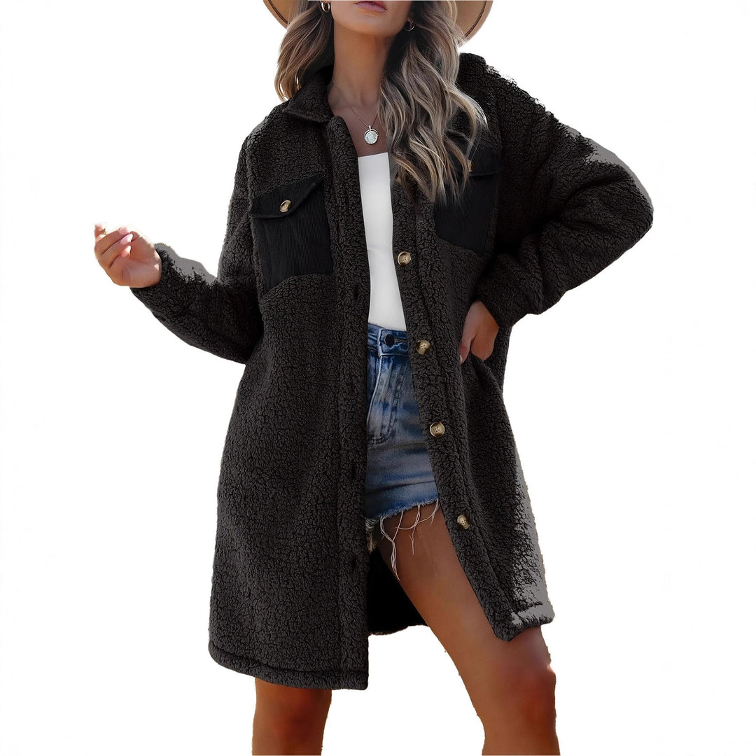 Neia Studio Women Loose Fit Lambswool Winter Coat