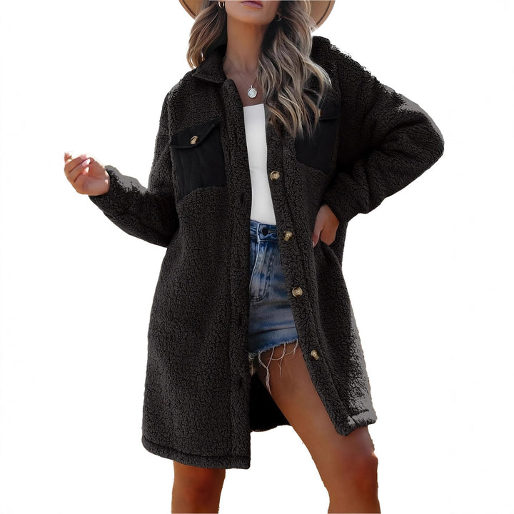 Neia Studio Women Loose Fit Lambswool Winter Coat