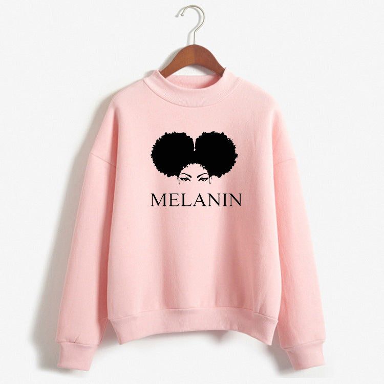 Neia Studio Women Loose Pink Fashion Hoodie Sweatshirt