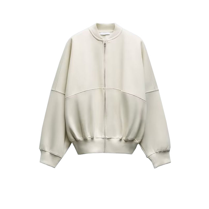 Neia Studio Women Zipper Pilot Fashion Jacket Coat