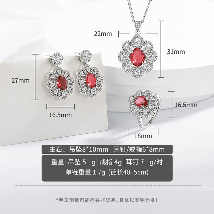 Neia Studio Bridal Necklace &amp; Earrings Jewelry Set