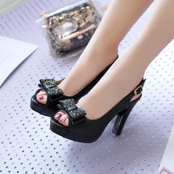 Neia Studio Bow High Heel Women Elegant Party Shoes