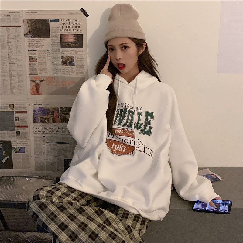 Neia Studio Ladies Fashion Letter Print Hoodie Women