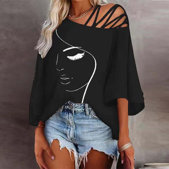 Tops décontractés pour femmes de Neia studio avec un design stylé et loose, disponibles en blanc, rouge et bleu.