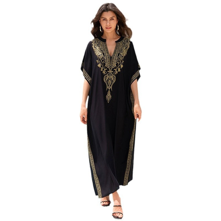 Neia Studio Rayon Embroidered Sun Protection Dress Women