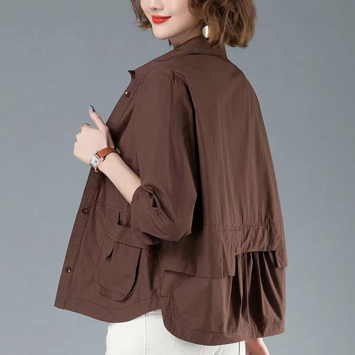 Neia Studio Women Lightweight Windproof Short Coat
