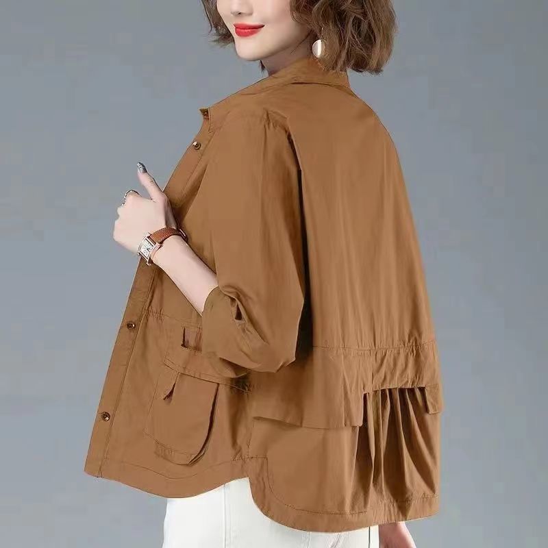 Neia Studio Women Lightweight Windproof Short Coat