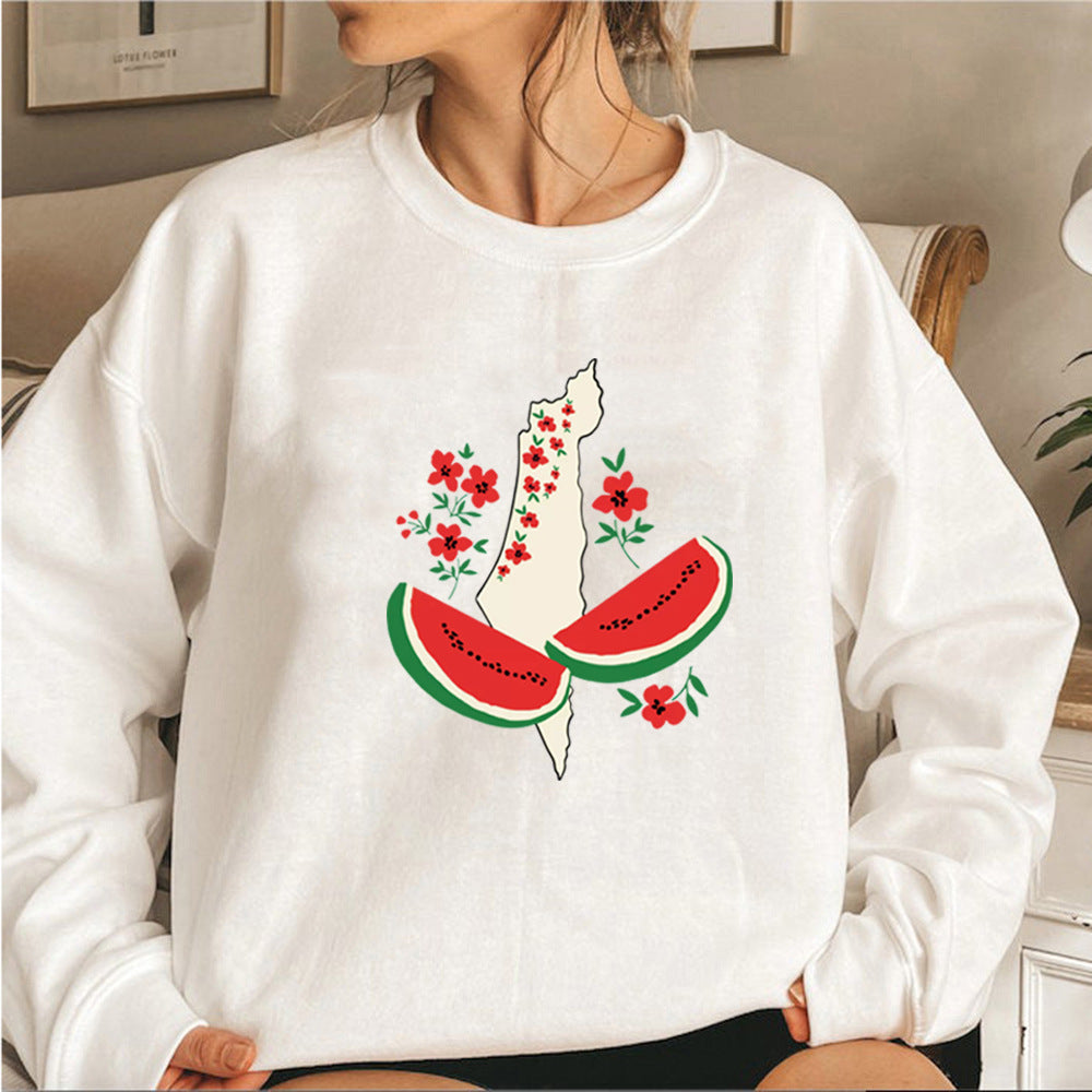 Neia Studio Funny Watermelon Women's Graphic Sweatshirt