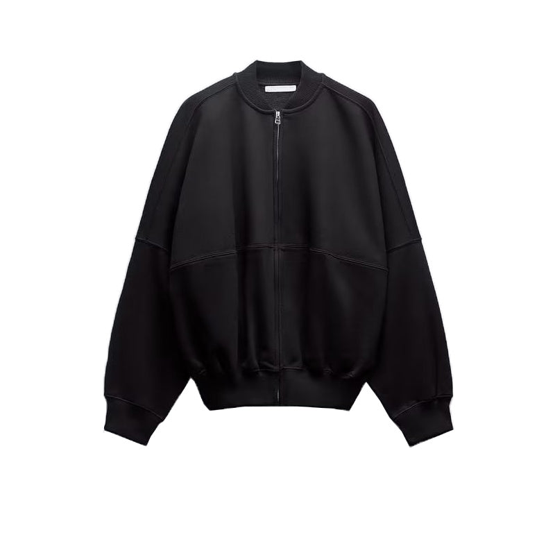 Neia Studio Women Zipper Pilot Fashion Jacket Coat