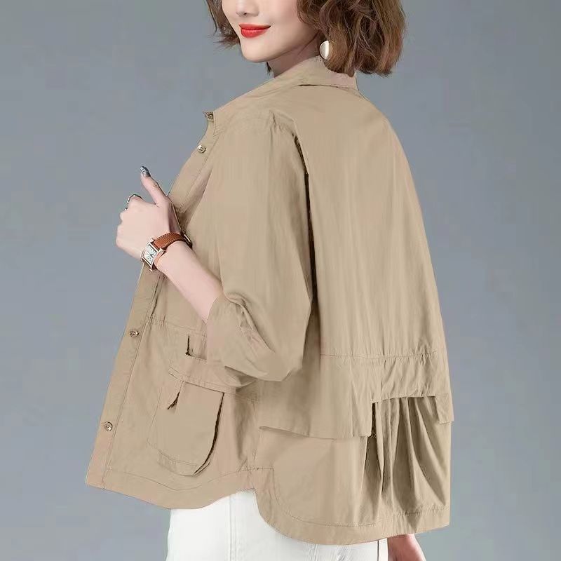 Neia Studio Women Lightweight Windproof Short Coat