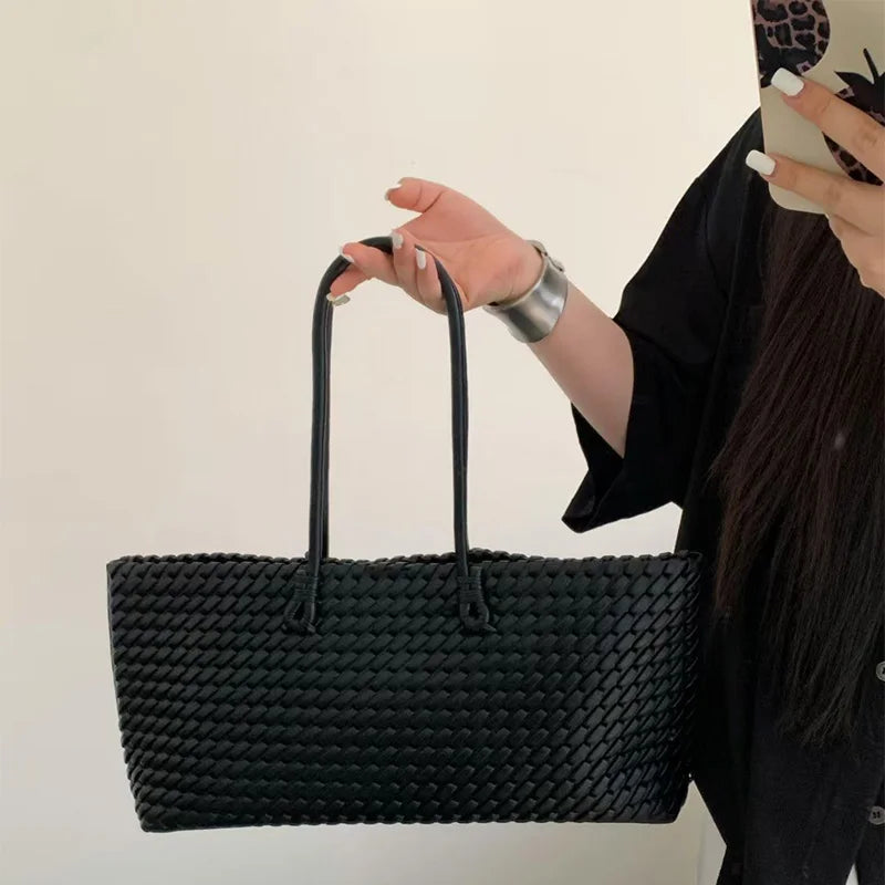 Neia Studio Woven Women Shoulder Tote Bag Large Luxury