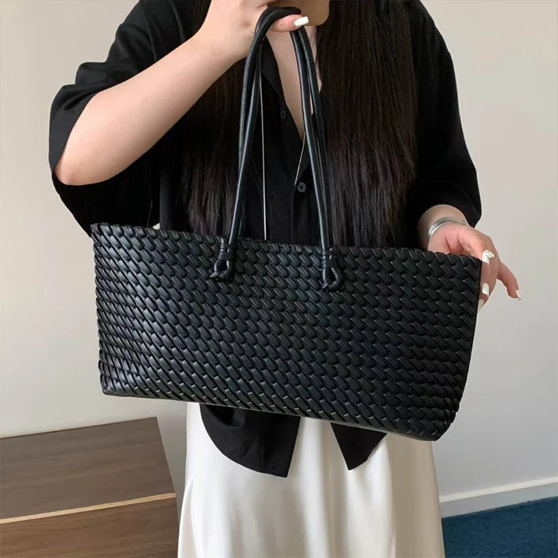 Neia Studio Woven Women Shoulder Tote Bag Large Luxury