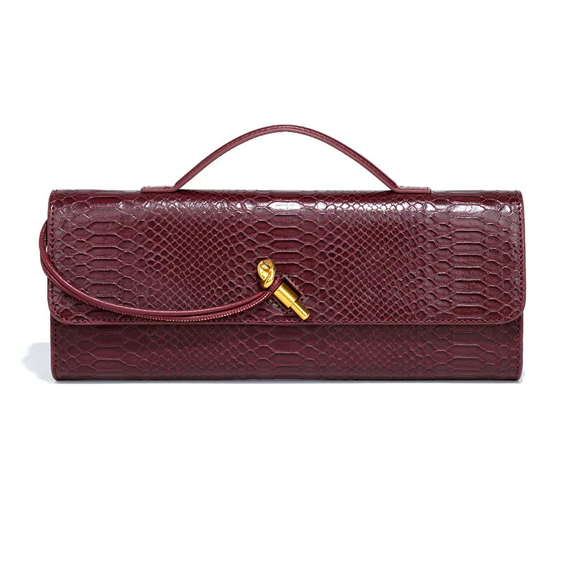 Neia Studio Luxury Crocodile Women Top Handle Bag