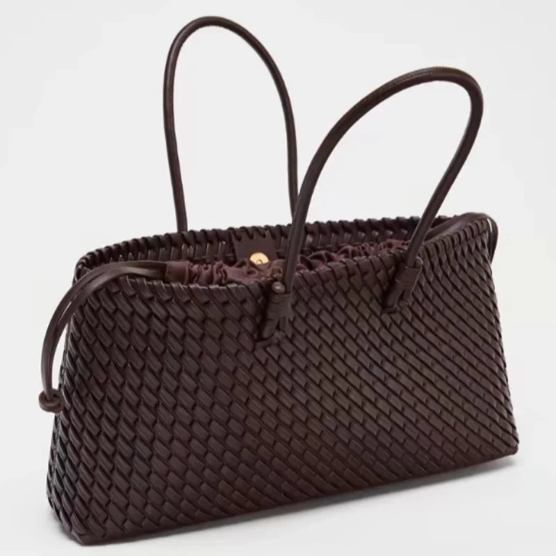 Neia Studio Woven Women Shoulder Tote Bag Large Luxury