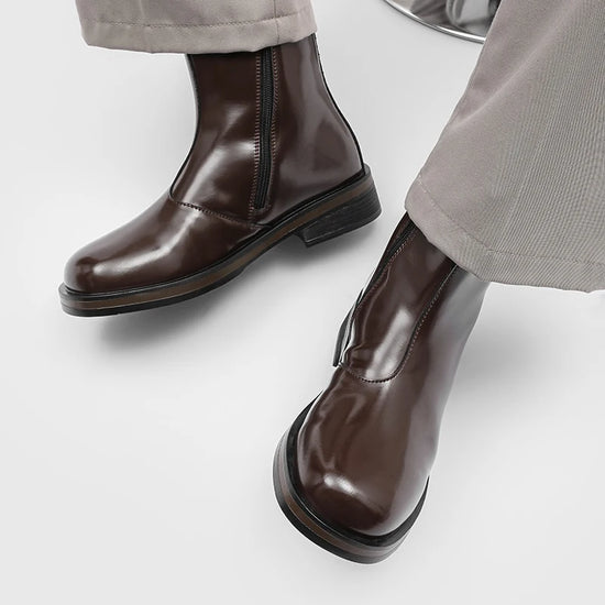 Modern Chelsea Leather Boots