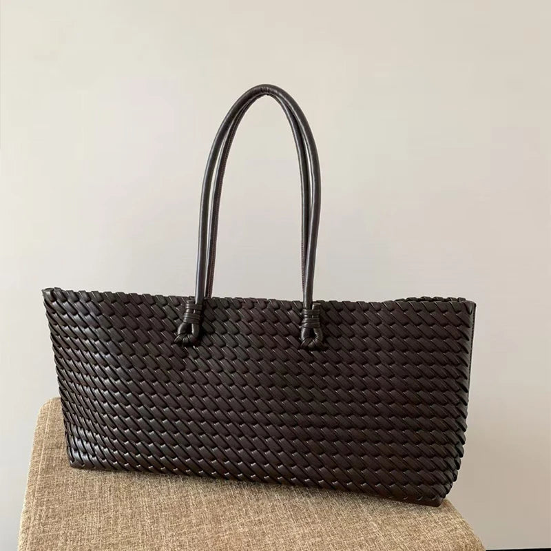 Neia Studio Woven Women Shoulder Tote Bag Large Luxury