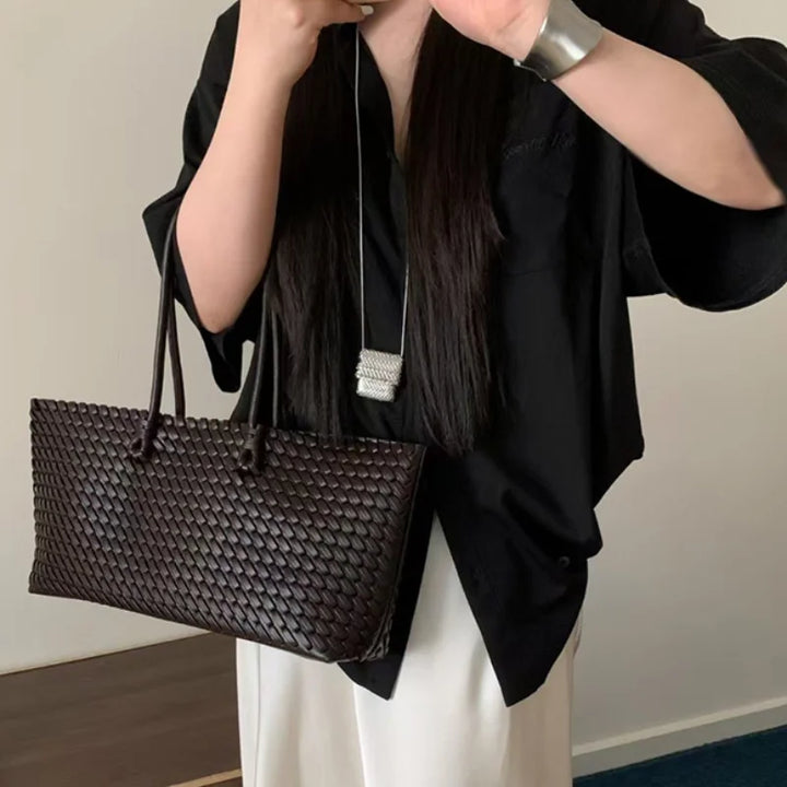Neia Studio Woven Women Shoulder Tote Bag Large Luxury