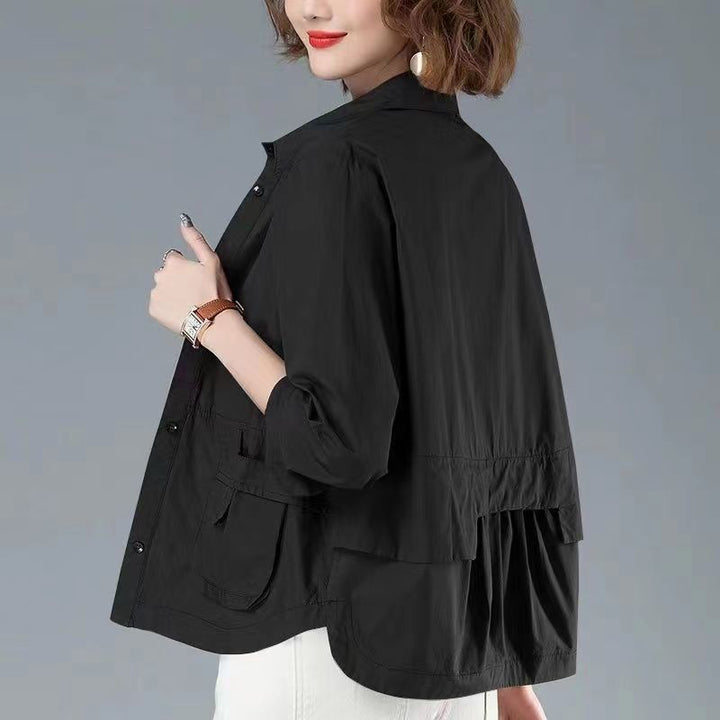 Neia Studio Women Lightweight Windproof Short Coat
