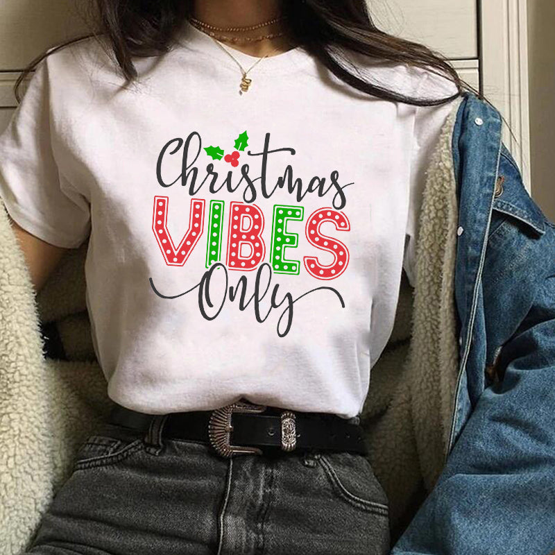 Neia studio Festive Christmas printed unisex short sleeve T-shirt