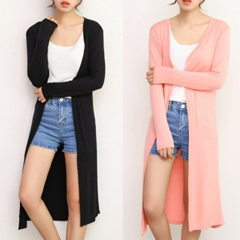 Neia Studio Long Modal Cardigan Sun Protection Women