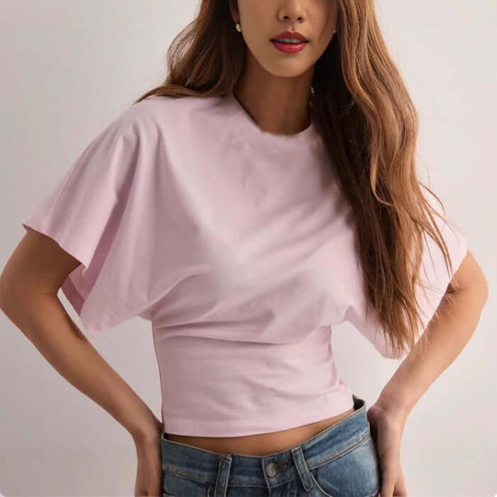 T-shirt à manches chauve-souris Neia studio, disponible en plusieurs couleurs, style décontracté et confortable.
