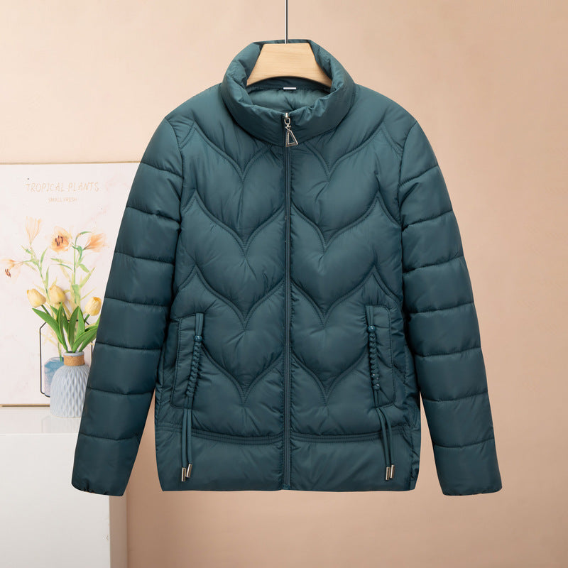 Neia Studio Fashion Stand Collar Pure Color Cotton Clothing Women