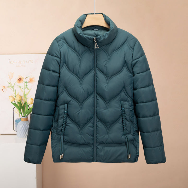 Neia Studio Fashion Stand Collar Pure Color Cotton Clothing Women