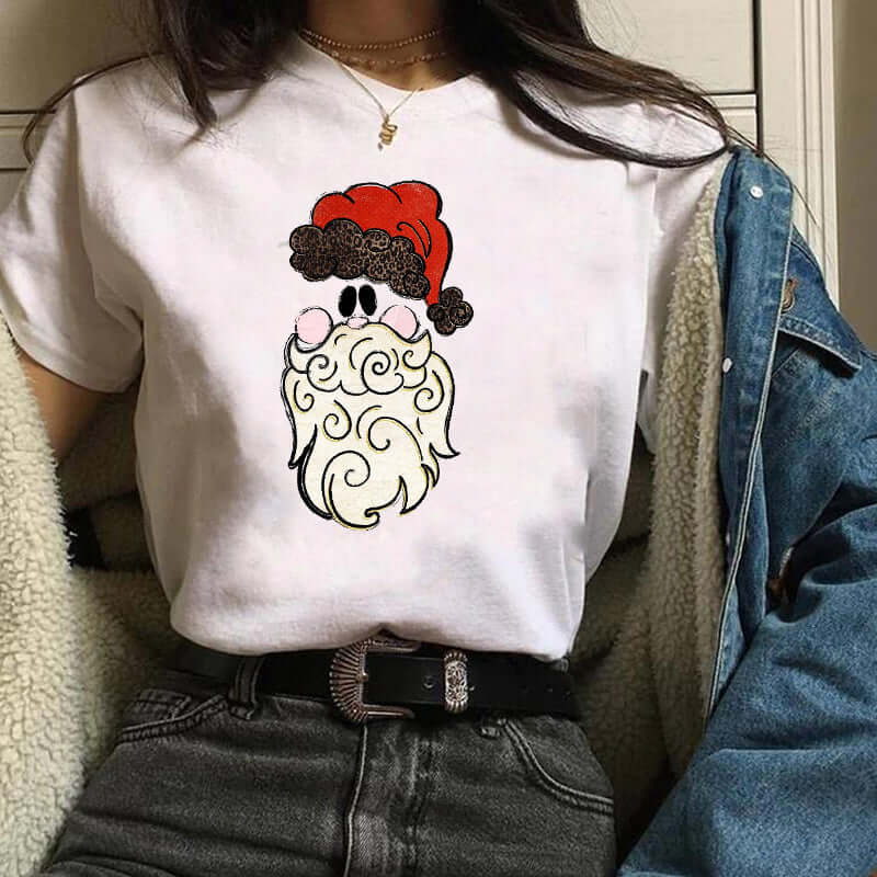 Neia studio Festive Christmas printed unisex short sleeve T-shirt