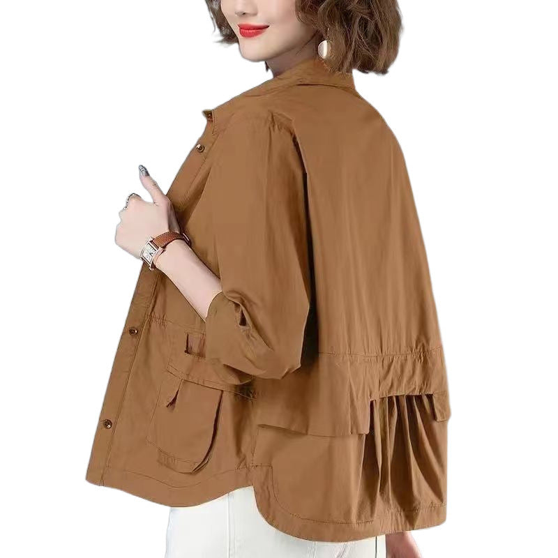 Neia Studio Women Lightweight Windproof Short Coat